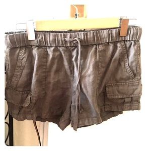 Linen cargo shorts!